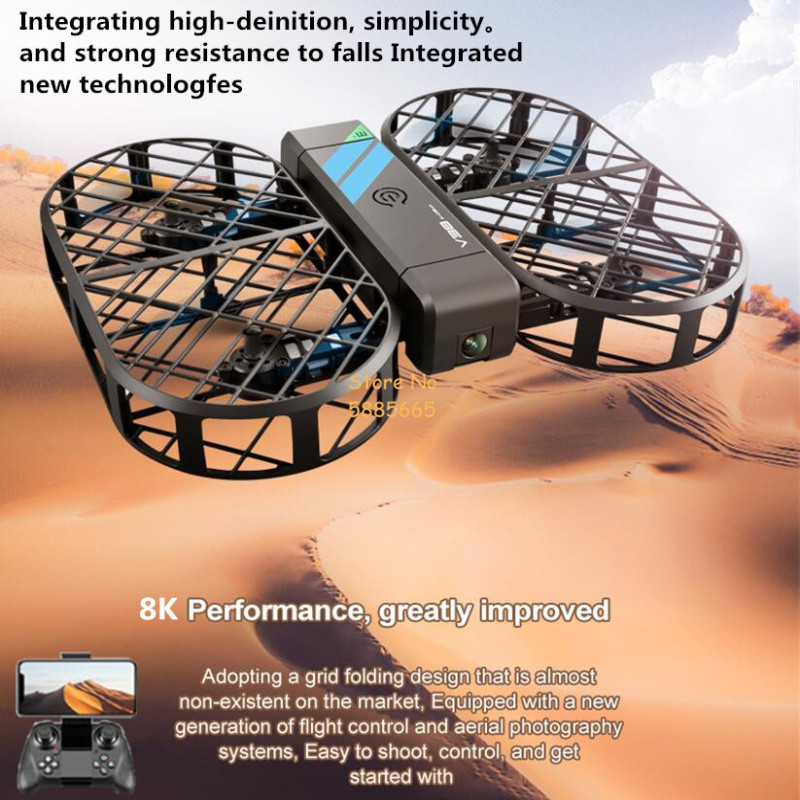 8K HD Camera 360° Protection O - Drone Remote Controller Lanyard recension och pris